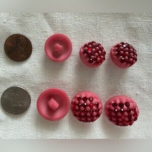 Pink and Red Decorative Buttons